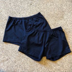 Navy blue spandex